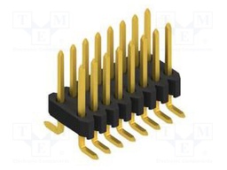 Connector: pin strips; pin header; male; PIN: 16; 1.27mm; SMT; 2x8