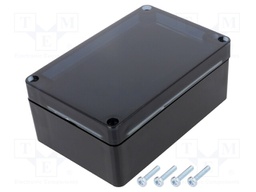 Enclosure: multipurpose; X: 90mm; Y: 135mm; Z: 55mm; ABS; black; IP65