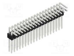 Connector: pin strips; pin header; male; PIN: 38; 1.27mm; THT; 2x19