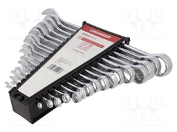 Double-sided; Chrom-vanadium steel; Plating: chromium; 16pcs.