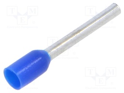 Tip: bootlace ferrule; insulated; copper; 0.75mm2; 12mm; tinned