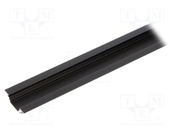 Profiles for LED modules; angular,recessed; black; L: 2m; 45°