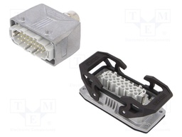 Connector: HDC; Type: with cable gland; Pitch: 77,5x27mm; 500V; 16A