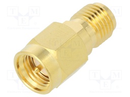 Coupler; SMA male,both sides; reverse; straight; 50Ω; teflon