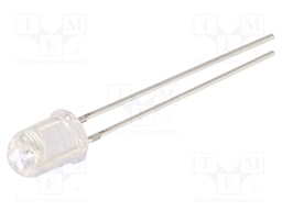 LED; 5.1mm; orange; 5800÷7000mcd; 30°; Front: convex; 2.1÷2.6V; 78mW
