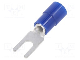 Tip: fork; M3; Ø: 3.2mm; 1.04÷2.63mm2; crimped; for cable; insulated