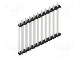 Connector: pin strips; pin header; male; PIN: 62; 2.54mm; THT; 2x31