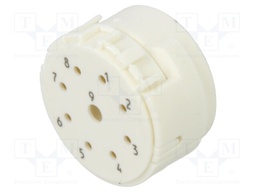 SENSOR CONN INSERT, M23, PIN, 8POS