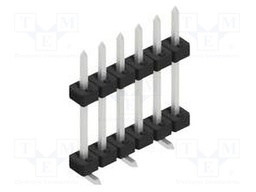Connector: pin strips; pin header; male; PIN: 6; 2mm; SMT; 1x6; 100V