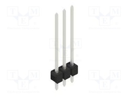 Connector: pin strips; pin header; male; PIN: 3; 2.54mm; THT; 1x3
