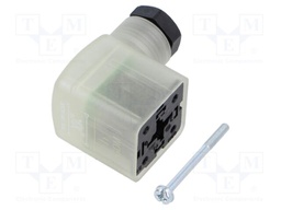 Connector: valve connector; plug; form A; 18mm; female; PIN: 3; M16