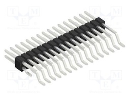 Connector: pin strips; pin header; male; PIN: 32; 1.27mm; SMT; 2x16