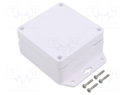 Enclosure: multipurpose; X: 90mm; Y: 90mm; Z: 60mm; ZP; ASA; white