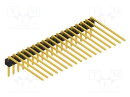 Connector: pin strips; pin header; male; PIN: 18; 2.54mm; THT; 1x18