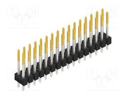 Connector: pin strips; pin header; male; PIN: 32; 2.54mm; THT; 2x16