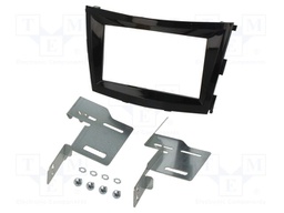 Radio frame; SsangYong; 2 DIN; black