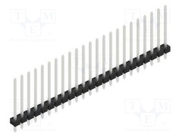 Connector: pin strips; pin header; male; PIN: 23; 2.54mm; THT; 1x23
