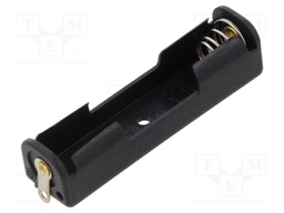 Holder; AAA,R3; Batt.no: 1; soldering lugs; black