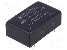 Converter: DC/DC; 6W; Uin: 9÷18V; 24VDC; Iout: 250mA; DIP24; 14g