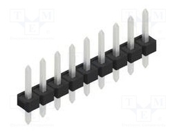 Connector: pin strips; pin header; male; PIN: 9; 2.54mm; THT; 1x9