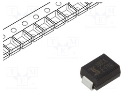 Diode: TVS; 600W; 111÷123V; 3.7A; bidirectional; ±5%; SMB; reel,tape
