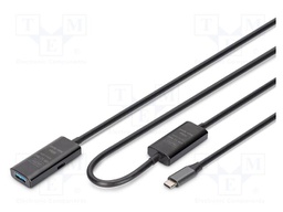 Repeater USB; USB 3.2 Gen 1,with amplifier; 10m; black