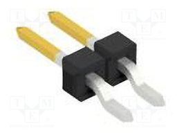 Connector: pin strips; pin header; male; PIN: 2; 2.54mm; SMT; 1x2