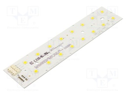 LED strip; W: 49.5mm; L: 223mm; No.of diodes: 16; CRImin: 70; 4000K