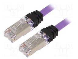 Patch cord; S/FTP,TX6A™ 10Gig; 6a; stranded; Cu; LSZH; violet