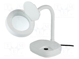 Desktop magnifier with backlight; Mag: 3dpt,8dpt; 80mm; 3.5W