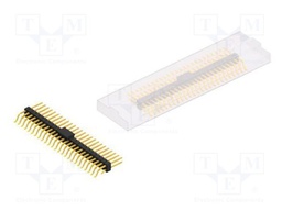 Connector: pin strips; pin header; male; PIN: 50; 2.54mm; SMT; 2x25