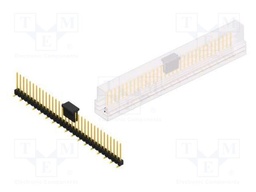 Connector: pin strips; pin header; male; PIN: 33; 2.54mm; SMT; 1x33