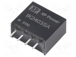 Converter: DC/DC; 250mW; Uin: 24V; 3.3VDC; Iout: 75.7mA; SIP; 1.4g