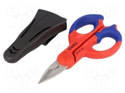 Scissors; for cables,electrical work; 155mm; Blade: about 56 HRC