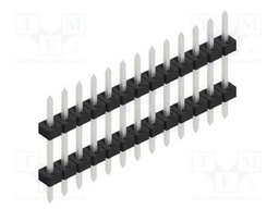 Connector: pin strips; pin header; male; PIN: 13; 2mm; THT; 1x13