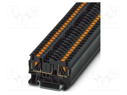 Splice terminal: rail; 10A; 400V; push-in; PA; L: 35.3mm; 0.2÷6mm2