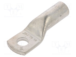 Tip: ring tube; M10; 70mm2; crimped; for cable; straight; tinned