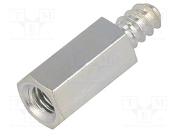 Screwed spacer sleeve; Int.thread: M5; 15mm; Ext.thread: ST4,8