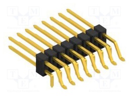 Connector: pin strips; pin header; male; PIN: 16; 2.54mm; SMT,THT