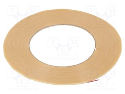Tape: electrical insulating; W: 1.5mm; L: 45m; D: 0.304mm; beige