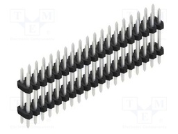 Connector: pin strips; pin header; male; PIN: 38; 2mm; THT; 2x19