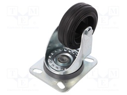 Transport wheel; Ø: 80mm; W: 25mm; H: 107mm; torsional; 50kg