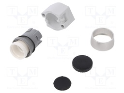 Switch: push-button; Stabl.pos: 1; 22mm; black; Illumin: none; IP65