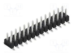 Connector: pin strips; pin header; male; PIN: 28; 2.54mm; SMT; 2x14