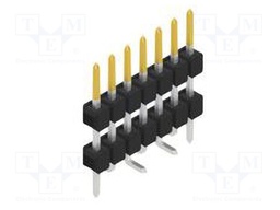 Connector: pin strips; pin header; male; PIN: 7; 2.54mm; SMT; 1x7