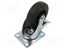 Transport wheel; Ø: 100mm; W: 30mm; H: 128mm; torsional with lock