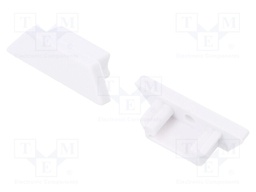 Cap for LED profiles; white; ABS; Application: ARC12