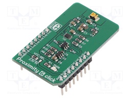 Click board; proximity sensor; I2C; ADUX102; mikroBUS connector