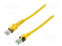 Patch cord; S/FTP; 6a; stranded; Cu; PUR; yellow; 20m; halogen free