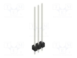 Connector: pin strips; pin header; male; PIN: 3; 2.54mm; THT; 1x3